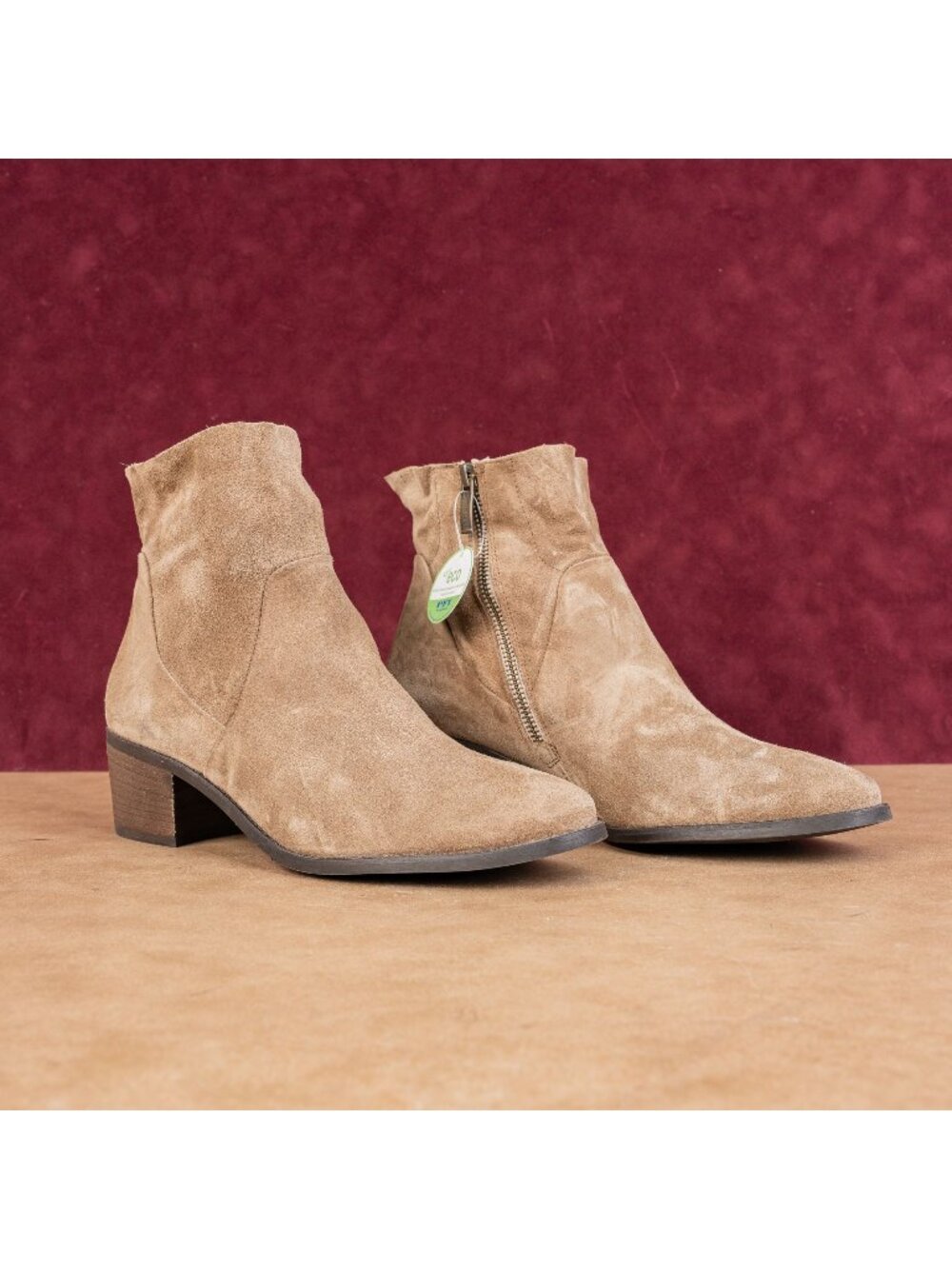 Paul Green Wmn Nicole Tan Suede Western Boho Ankle Boots 9US AUS6.5